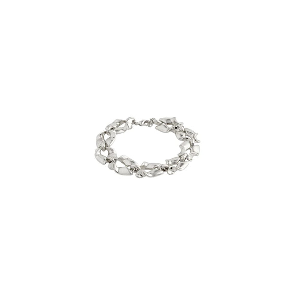PILGRIM SILVER ORGANIC BRACELET