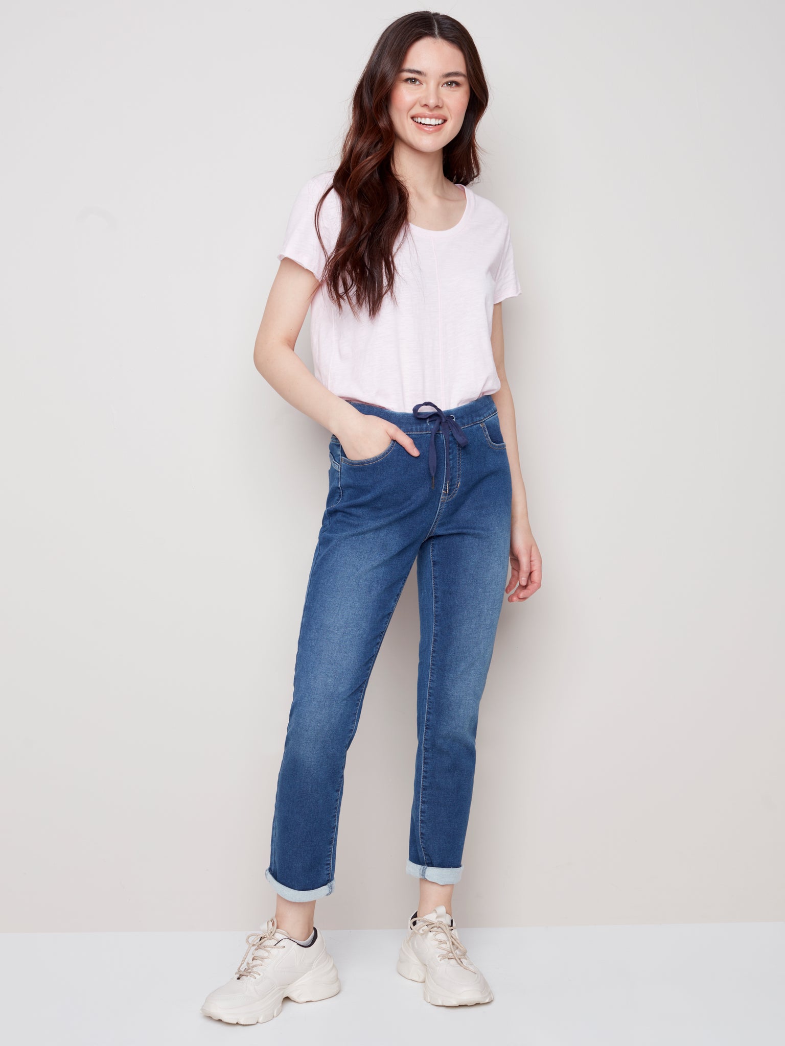 Knit denim hotsell jogger pant