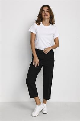 KAFFE SAKURA CROPPED PANTS -  BLACK DEEP