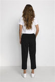 KAFFE SAKURA CROPPED PANTS -  BLACK DEEP