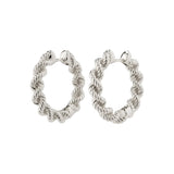 PILGRIM ANNIKA RECYCLED ROBE CHAIN HOOP EARRING