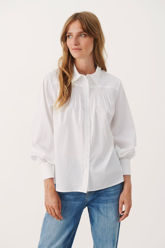 PART TWO THERESE SHIRT -  BRIGHT WHITE