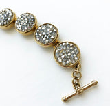 MYKA GOLD CRYSTAL ROCK BRACELET