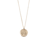 PILGRIM  GOLD HOROSCOPE NECKLACE