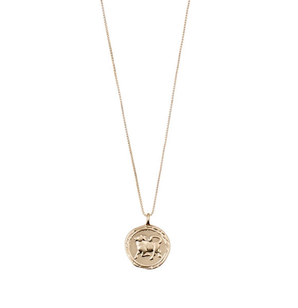 PILGRIM  GOLD HOROSCOPE NECKLACE
