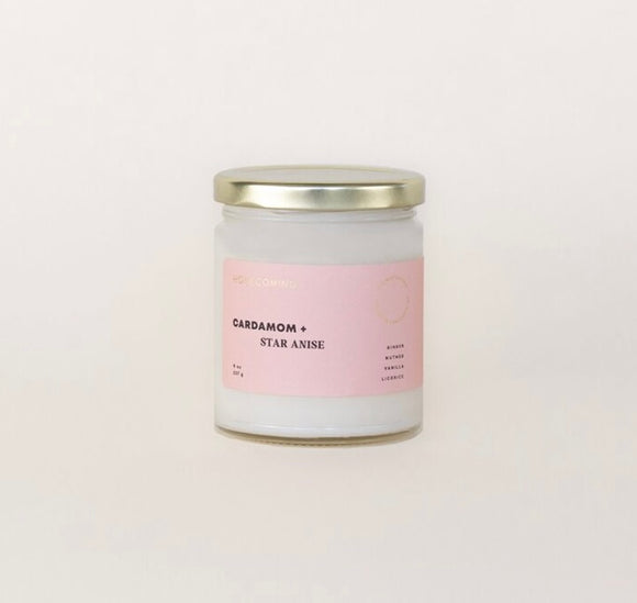 HOMECOMING CARDAMON + STAR ANISE SOY WAX CANDLE