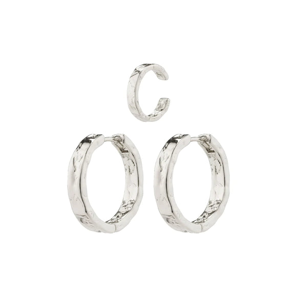 PILGRIM KINDNESS RUSTIC HOOP AND EAR CUFF SET