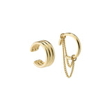 PILGRIM PEACE ASSYMETRICAL EAR CUFFS