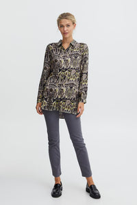 B YOUNG JOSA LONG SHIRT - SEA TURTLE MIX