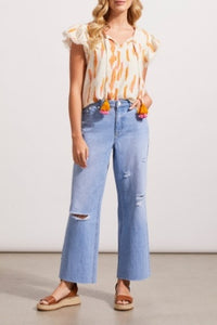 TRIBAL AUDREY DISTRESSED JEANS -  POOLSIDE