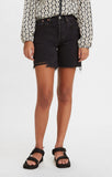 LEVIS 501 MID THIGH SHORT -  LUNAR BLACK