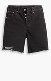 LEVIS 501 MID THIGH SHORT -  LUNAR BLACK